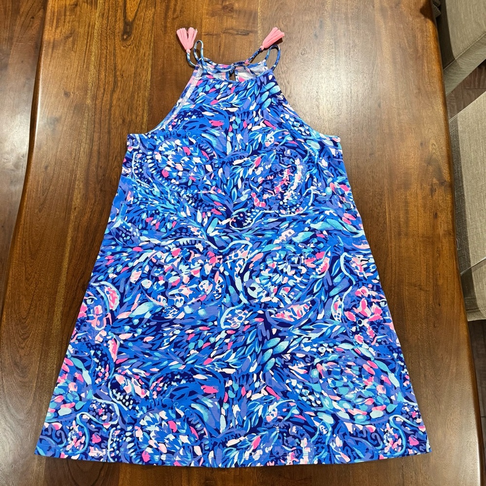 Lilly Pulitzer Margot Swing Dress Summer Vacation Resortwear Large Pima Cotton